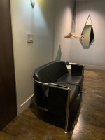 RARE Zeus Noto Black Leather Fedra Double Sofa Maurizio Peregalli