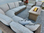 Outdoor Sofa with Firepit