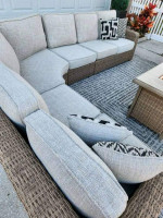 Outdoor Sofa with Firepit