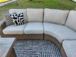 Outdoor Sofa with Firepit