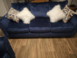 Ellis Navy Sofa and Loveseat Set