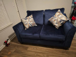 Ellis Navy Sofa and Loveseat Set