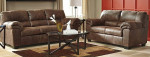 Caddle Brown Sofa, Loveseat