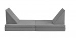 Gray Child foam couch sofa modular different positions