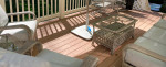 Lloyd Flanders Patio Set- Sofa, 2 Lounge Chairs, Coffee Table, End Table