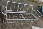 Outdoor sunroom aluminum metal daybed couch futon bench swing day bed sofa patio