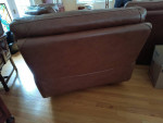 Leather arm chair - SEE MATCHING MODULAR SECTIONAL SOFA/ COUCH