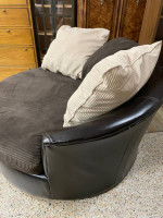 4 FT 8” W Ashley Oversized 360 Swivel Loveseat Sofa