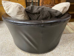4 FT 8” W Ashley Oversized 360 Swivel Loveseat Sofa