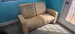 Stressless leather sofa/recliner