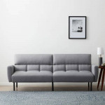 Gray sofa (turns into futon) for sale