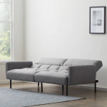 Gray sofa (turns into futon) for sale