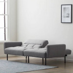 Gray sofa (turns into futon) for sale