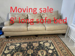 Moving sale! Leather sofa, 96” long, like new