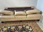 Moving sale! Leather sofa, 96” long, like new