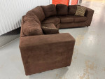 *** 2 Piece Microsuede Sectional Sofa In Excellent Condition ***