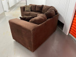 *** 2 Piece Microsuede Sectional Sofa In Excellent Condition ***