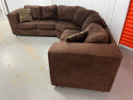 *** 2 Piece Microsuede Sectional Sofa In Excellent Condition ***