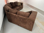 *** 2 Piece Microsuede Sectional Sofa In Excellent Condition ***
