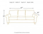 Aldy Sofa (Slate Color)