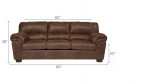 Livingston Leather-Look Sofa