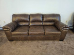 Livingston Leather-Look Sofa