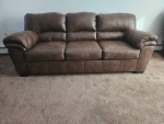 Livingston Leather-Look Sofa