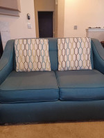 Teal blue Sofa and Loveseat