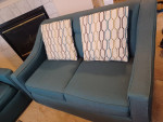 Teal blue Sofa and Loveseat