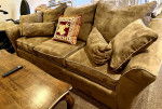 Microfiber Tan Sofa Couch