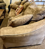 Microfiber Tan Sofa Couch