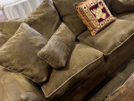 Microfiber Tan Sofa Couch