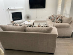 Deep Loveseat and Sofa Set for Sale