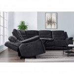 Kelsee Fabric Power Recliner Sectional Sofa with Power Headrests 2541