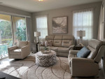 Leather Power Reclining Sofa & Power Recliner