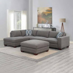 Penelope Fabric Sofa Sectional With Ottoman 2940