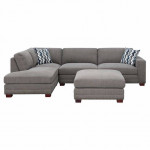 Penelope Fabric Sofa Sectional With Ottoman 2940