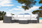 High End Outdoor Patio Sofa Sets Clearance w/Sunbrella Plush Cushions