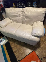 Leather sofa, loveseat and lounge chair