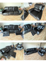 leather sofa combo