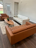 Leather sofa set