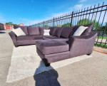 Huge Gray 3-Piece Sectional Sofa