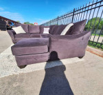 Huge Gray 3-Piece Sectional Sofa