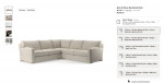 Crate and Barrel Axis 3-Piece Sectional Sofa