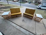 Bamboo Ficks and Reed sofa set
