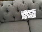 SOFA / NEW WITH COSMETIC DAMAGE / GRAY TUFTED