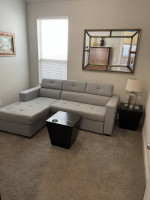 Gigi Pullout Sofa with Chaise