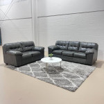 Gray Faux Leather Sofa & loveseat set 🚛 Delivery Available