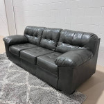 Gray Faux Leather Sofa & loveseat set 🚛 Delivery Available