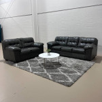 Gray Faux Leather Sofa & loveseat set 🚛 Delivery Available